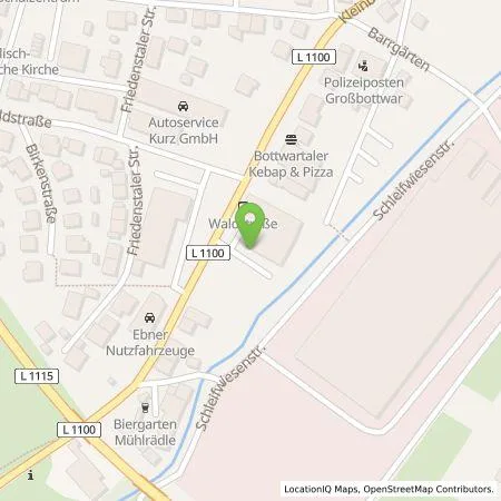 Standortübersicht der Tankstelle Autohaus Ebner GmbH - Großbottwar in 71723 Großbottwar