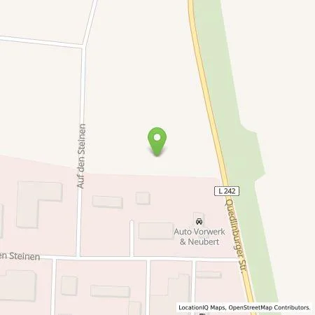 Standortübersicht der Tankstelle Jahnsmüller GmbH in 06485 Quedlinburg