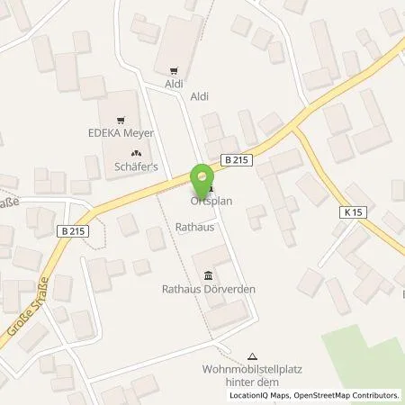 Standortübersicht der Tankstelle Gemeinde Dörverden in 27313 Dörverden