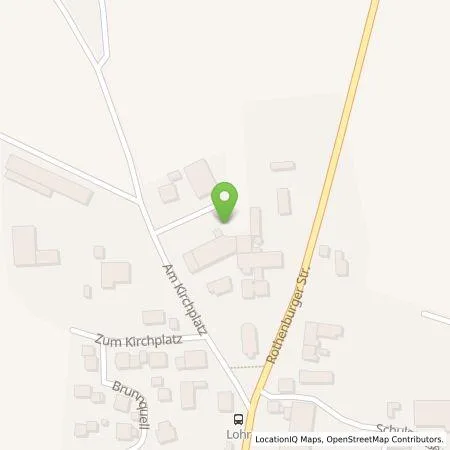 Standortübersicht der Tankstelle Rainer Korder e.K. in 91610 Insingen