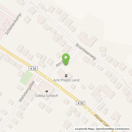 Standortübersicht der Tankstelle Amt Preetz-Land in 24211 Schellhorn