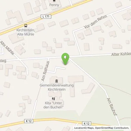 Standortübersicht der Tankstelle Gemeinde Kirchlinteln in 27308 Kirchlinteln
