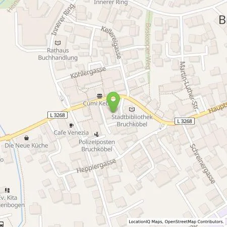 Standortübersicht der Tankstelle Sparkasse Hanau Anstalt des Öffentlichen Rechts in 63486 Bruchköbel