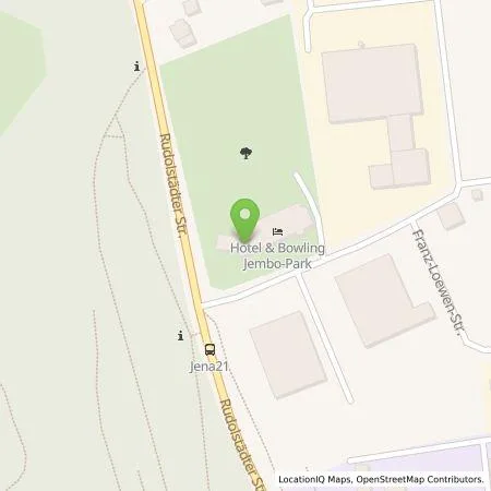 Standortübersicht der Tankstelle Jembo Motel & Freizeit GmbH & Co. KG in 07745 Jena