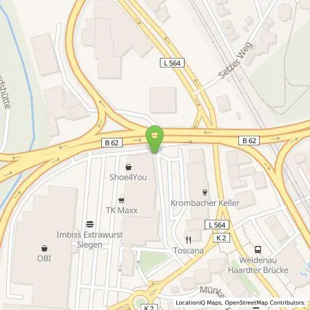 Standortübersicht der Tankstelle Walter Schneider GmbH & Co. KG in 57076 Siegen