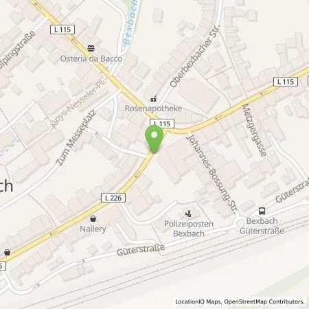 Standortübersicht der Tankstelle Stadtwerke Bexbach GmbH in 66450 Bexbach