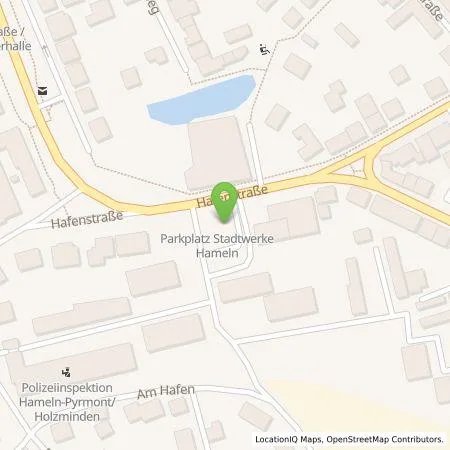 Standortübersicht der Tankstelle Stadtwerke Hameln Weserbergland GmbH in 31785 Hameln