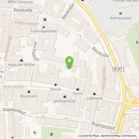 Standortübersicht der Tankstelle Stadtwerke Hameln Weserbergland GmbH in 31785 Hameln