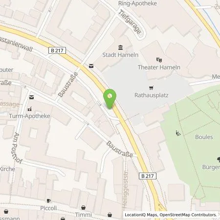 Standortübersicht der Tankstelle Stadtwerke Hameln Weserbergland GmbH in 31785 Hameln