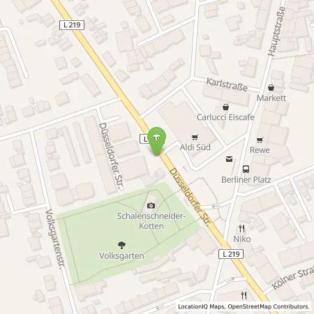 Standortübersicht der Tankstelle Stadtwerke Langenfeld GmbH in 40764 Langenfeld