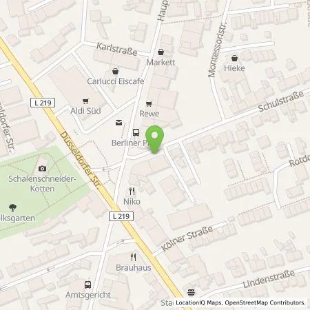 Standortübersicht der Tankstelle Stadtwerke Langenfeld GmbH in 40764 Langenfeld