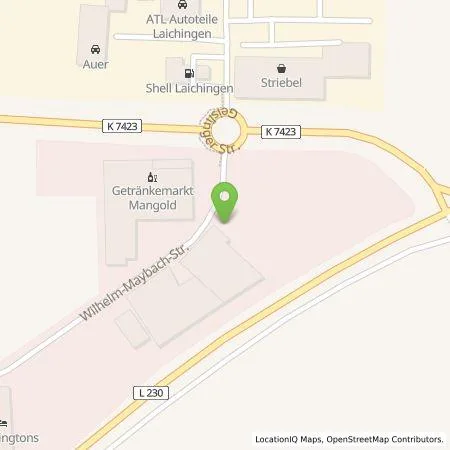 Standortübersicht der Tankstelle Häberle Feinmechanik CNC-Technik GmbH in 89150 Laichingen