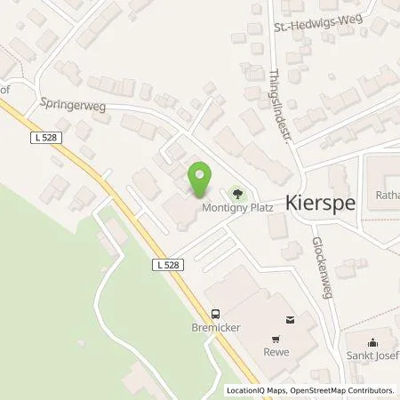 Standortübersicht der Tankstelle Sparkasse Kierspe-Meinerzhagen AdöR in 58566 Kierspe