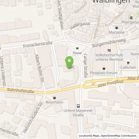 Standortübersicht der Tankstelle Kreissparkasse Waiblingen in 71332 Waiblingen