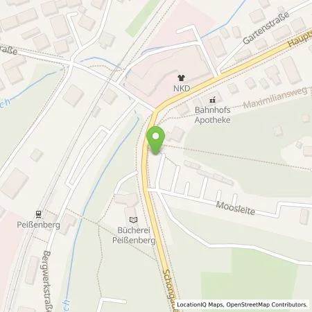 Standortübersicht der Tankstelle Kommunalunternehmen Gemeindewerke Peißenberg in 82380 Peißenberg