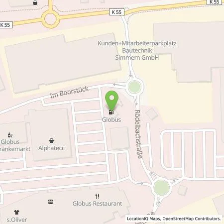 Standortübersicht der Tankstelle EnBW mobility+ AG und Co.KG in 55469 Simmern