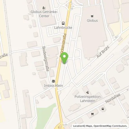 Standortübersicht der Tankstelle EnBW mobility+ AG und Co.KG in 56112 Lahnstein