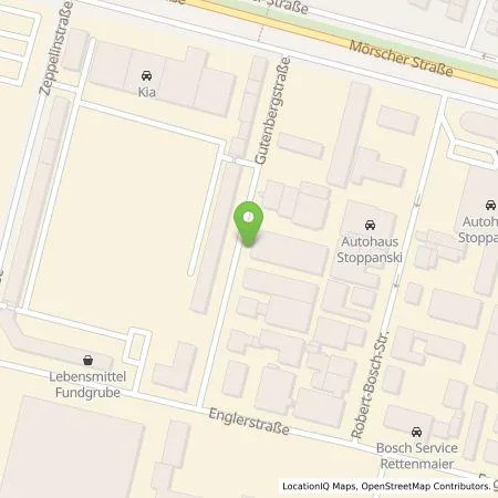 Standortübersicht der Tankstelle Pneuhage Management GmbH & Co. KG in 76275 Ettlingen