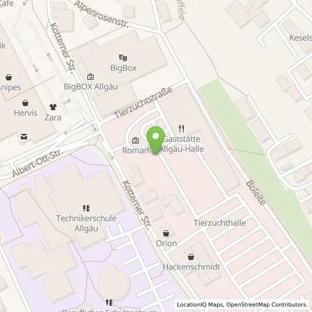 Standortübersicht der Tankstelle Präg Energiedienstleistungen GmbH & Co. KG in 87435 Kempten (Allgäu)