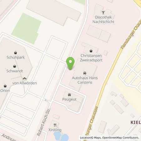 Standortübersicht der Tankstelle Stadtwerke Husum GmbH in 25813 Husum