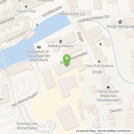 Standortübersicht der Tankstelle Stadtwerke Husum GmbH in 25813 Husum