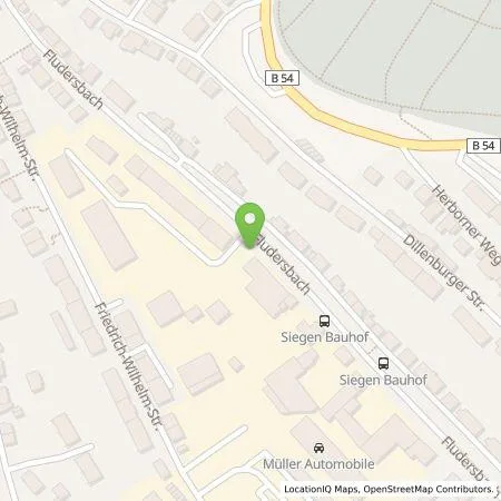 Standortübersicht der Tankstelle Stadt Siegen in 57074 Siegen