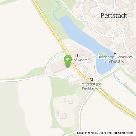 Standortübersicht der Tankstelle Gutshof Andres in 96166 Kirchlauter