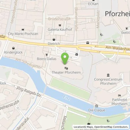 Standortübersicht der Tankstelle PARK SERVICE HÜFNER GmbH + Co. KG in 75175 Pforzheim