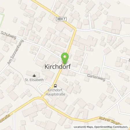 Standortübersicht der Tankstelle Energie Südbayern GmbH in 93348 Kirchdorf