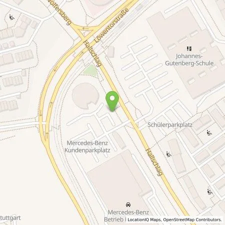 Standortübersicht der Tankstelle Mercedes- Benz AG - Niederlassung Stuttgart in 70376 Stuttgart