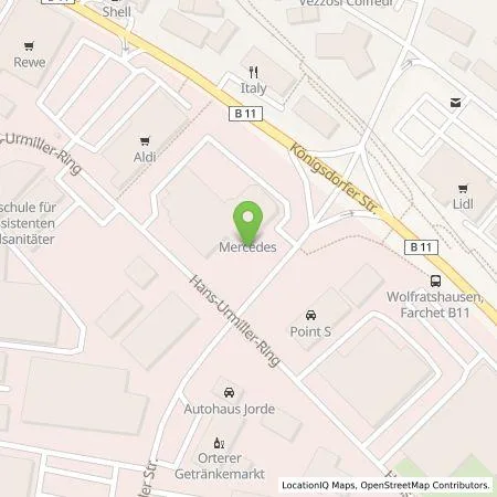 Standortübersicht der Tankstelle Mercedes- Benz AG - Niederlassung München in 82515 Wolfratshausen