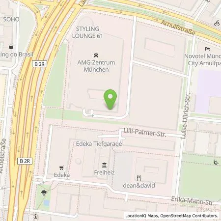 Standortübersicht der Tankstelle Mercedes- Benz AG - Niederlassung München in 80636 München