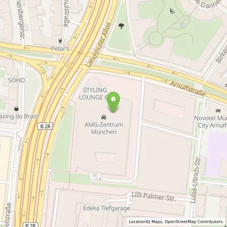 Standortübersicht der Tankstelle Mercedes- Benz AG - Niederlassung München in 80636 München