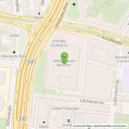 Standortübersicht der Tankstelle Mercedes- Benz AG - Niederlassung München in 80636 München