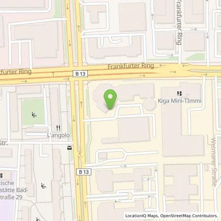 Standortübersicht der Tankstelle Mercedes- Benz AG - Niederlassung München in 80807 München