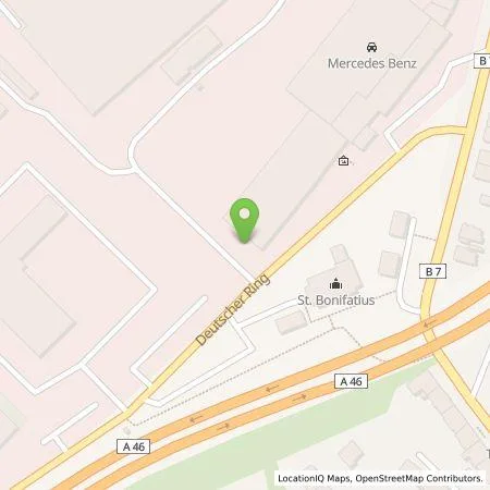 Standortübersicht der Tankstelle Mercedes- Benz AG - Niederlassung Wuppertal/Solingen/Remscheid in 42115 Wuppertal