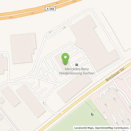 Standortübersicht der Tankstelle Mercedes- Benz AG - Niederlassung Aachen in 52070 Aachen