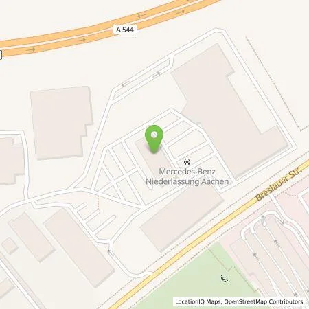 Standortübersicht der Tankstelle Mercedes- Benz AG - Niederlassung Aachen in 52077 Aachen