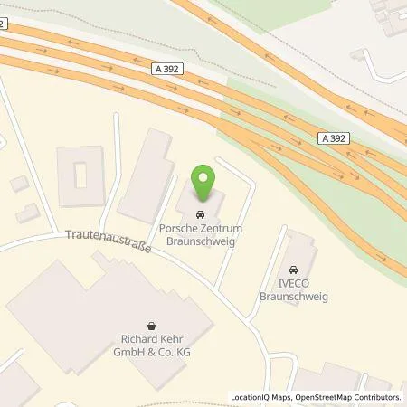 Standortübersicht der Tankstelle Sportwagenvertrieb Harz Heide GmbH in 38114 Braunschweig