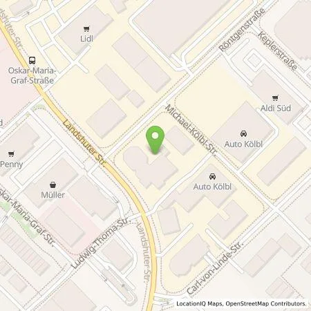 Standortübersicht der Tankstelle Autohaus Berker GmbH in 85716 Unterschleißheim