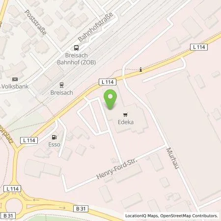 Standortübersicht der Tankstelle EDEKA Breisach in 79206 Breisach am Rhein