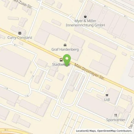 Standortübersicht der Tankstelle Gohm + Graf Hardenberg GmbH - Konstanz in 78467 Konstanz