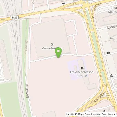 Standortübersicht der Tankstelle Mercedes- Benz AG - Niederlassung Darmstadt in 64295 Darmstadt