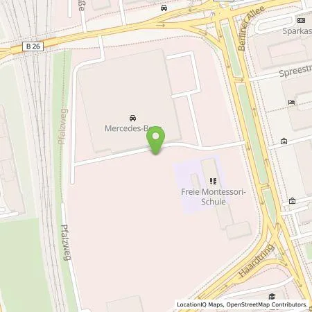 Standortübersicht der Tankstelle Mercedes- Benz AG - Niederlassung Darmstadt in 64295 Darmstadt