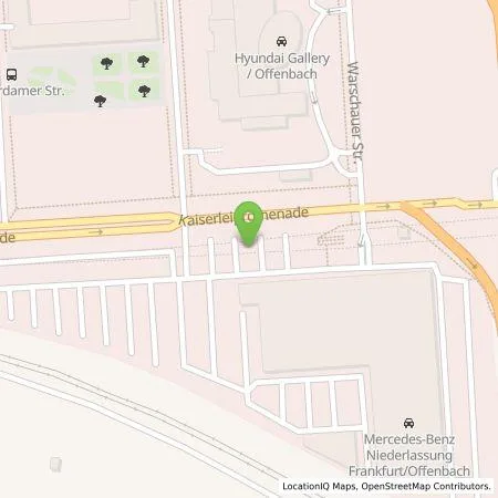 Standortübersicht der Tankstelle Mercedes- Benz AG - Niederlassung Frankfurt in 60599 Frankfurt