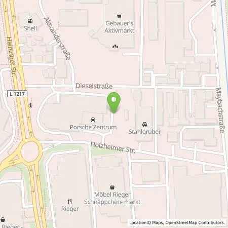 Standortübersicht der Tankstelle Hahn Sportwagen Göppingen GmbH in 73037 Göppingen