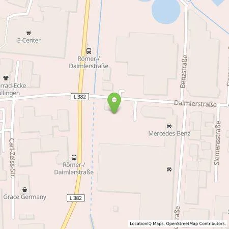 Standortübersicht der Tankstelle Mercedes- Benz AG - Niederlassung Reutlingen / Tübingen in 72793 Pfullingen