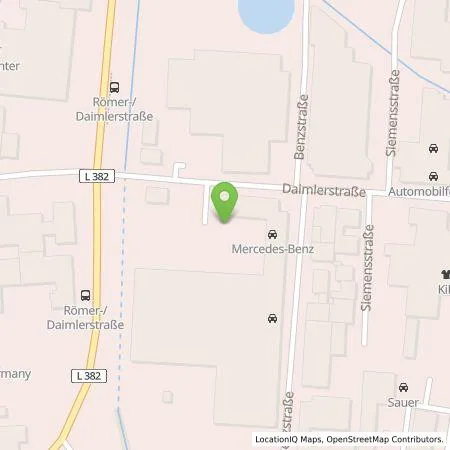 Standortübersicht der Tankstelle Mercedes- Benz AG - Niederlassung Reutlingen / Tübingen in 72793 Pfullingen