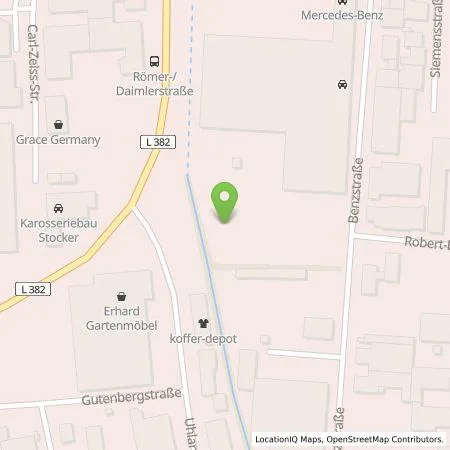 Standortübersicht der Tankstelle Mercedes- Benz AG - Niederlassung Reutlingen / Tübingen in 72793 Pfullingen