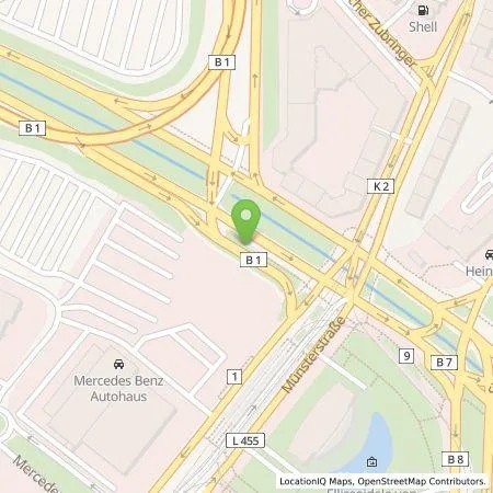 Standortübersicht der Tankstelle Mercedes- Benz AG - Niederlassung Rhein-Ruhr in 40470 Düsseldorf